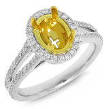 0.58ct 18k Two-tone Gold Diamond Semi-mount Ring