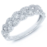 0.57ct 18k White Gold Diamond Lady's Band