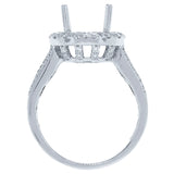 1.03ct 18k White Gold Diamond Semi-mount Ring