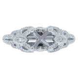 0.39ct 14k White Gold Diamond Semi-mount Ring