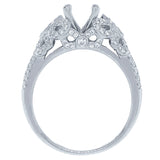 0.39ct 14k White Gold Diamond Semi-mount Ring