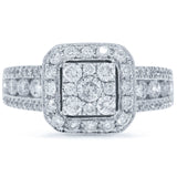 0.94ct 14k White Gold Diamond Lady's Ring