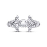 0.88ct 18k White Gold Diamond Semi-mount Ring
