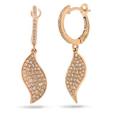 0.67ct 14k Rose Gold Diamond Earring