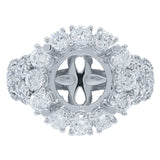 1.61ct 18k White Gold Diamond Semi-mount Ring