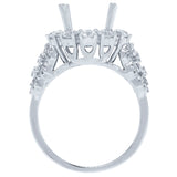 1.61ct 18k White Gold Diamond Semi-mount Ring