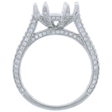 0.58ct 18k White Gold Diamond Semi-mount Ring