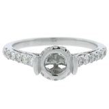 0.44ct 18k White Gold Diamond Semi-mount Ring