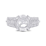 0.69ct 18k White Gold Diamond Semi-mount Ring