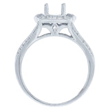 0.28ct 14k White Gold Diamond Semi-mount Ring