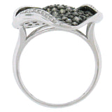 2.13ct 14k White Gold White & Champagne Diamond Ring