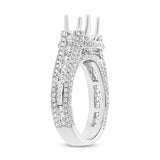 1.80ct 18k White Gold Diamond Semi-mount Ring Size 7