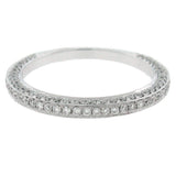 0.60ct 18k White Gold Diamond Lady's Band Size 7
