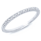0.24ct 14k White Gold Diamond Lady's Band