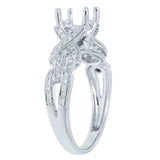 0.20ct 14k White Gold Diamond Semi-mount Ring