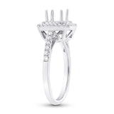 0.37ct 14k White Gold Diamond Semi-mount Ring