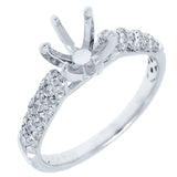 0.29ct-vs 18k White Gold Diamond Semi-mount Ring