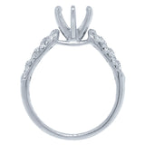 0.29ct-vs 18k White Gold Diamond Semi-mount Ring