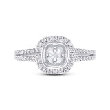 0.36ct 14k White Gold Diamond Semi-mount Ring