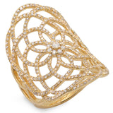 1.22ct 18k Yellow Gold Diamond Lady's Ring