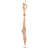 1.46ct 14k Rose Gold Diamond Lace Pendant