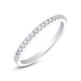 0.22ct 14k White Gold Diamond Lady's Band