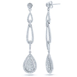 1.82ct 14k White Gold Diamond Earring