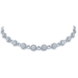 7.92ct 14k White Gold Diamond Necklace