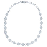 7.92ct 14k White Gold Diamond Necklace