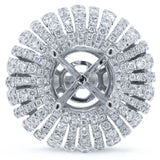 1.40ct 18k White Gold Diamond Semi-mount Ring