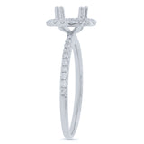 0.36ct 18k White Gold Diamond Semi-mount Ring