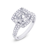 1.06ct 18k White Gold Diamond Semi-mount Ring