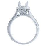 0.44ct 18k White Gold Diamond Semi-mount Ring