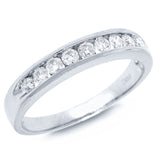 0.52ct 14k White Gold Diamond Men's Band