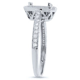 0.35ct 14k White Gold Diamond Semi-mount Ring