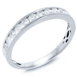 0.50ct 14k White Gold Diamond Lady's Band