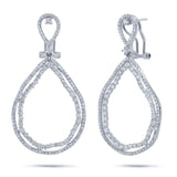 2.95ct 14k White Gold Diamond Earring