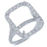 1.46ct 18k White Gold Diamond Semi-mount Ring