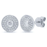 0.41ct 18k White Gold Diamond Stud Earring