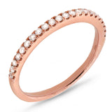 0.23ct 14k Rose Gold Diamond Lady's Band