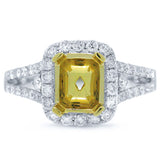 0.70ct 14k Two-tone Gold Diamond Semi-mount Ring