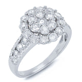 1.75ct 14k White Gold Diamond Lady's Ring