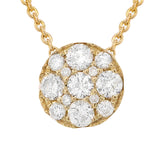 0.30ct 14k Yellow Gold Diamond Necklace