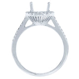 0.23ct 18k White Gold Diamond Semi-mount Ring