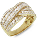 1.90ct 14k Yellow Gold Diamond Lady's Ring