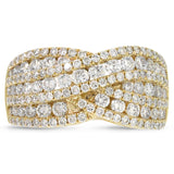 1.90ct 14k Yellow Gold Diamond Lady's Ring
