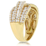 1.90ct 14k Yellow Gold Diamond Lady's Ring