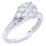 0.64ct 14k White Gold Diamond Lady's Ring