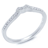 0.10ct 18k White Gold Diamond Diamond Lady's Band