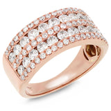 1.64ct 14k Rose Gold Diamond Lady's Ring